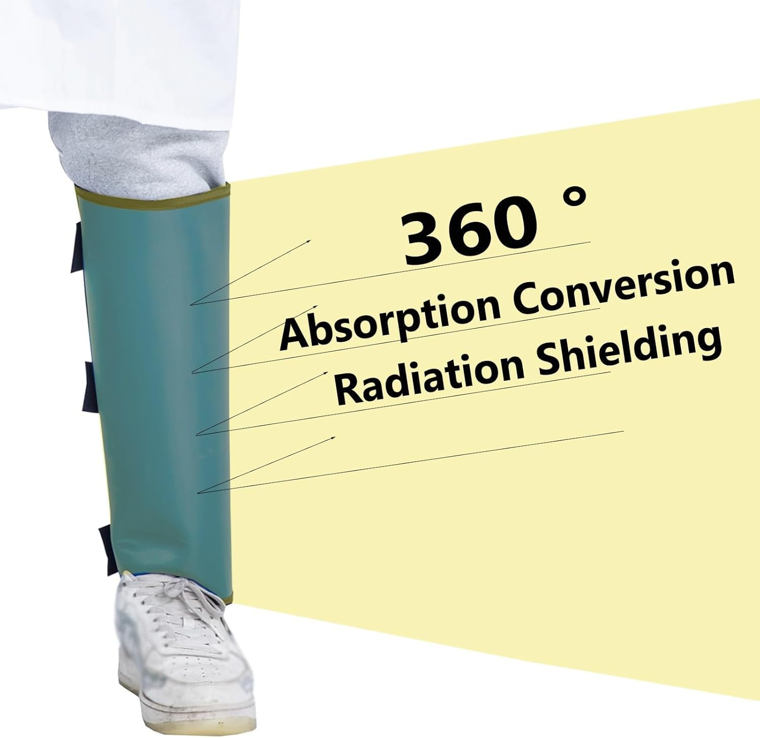 1. Lekki i elastyczny fartuch ołowiany chroniący nogi przed promieniowaniem rentgenowskim(0.35mmpb)