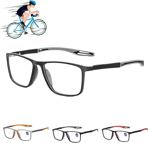 Miniatura 1 de WOSLXM Gafas presbípicas de luz azul ultraligeras deportivas para hombre, gafas de lectura de doble uso lejano y cercano