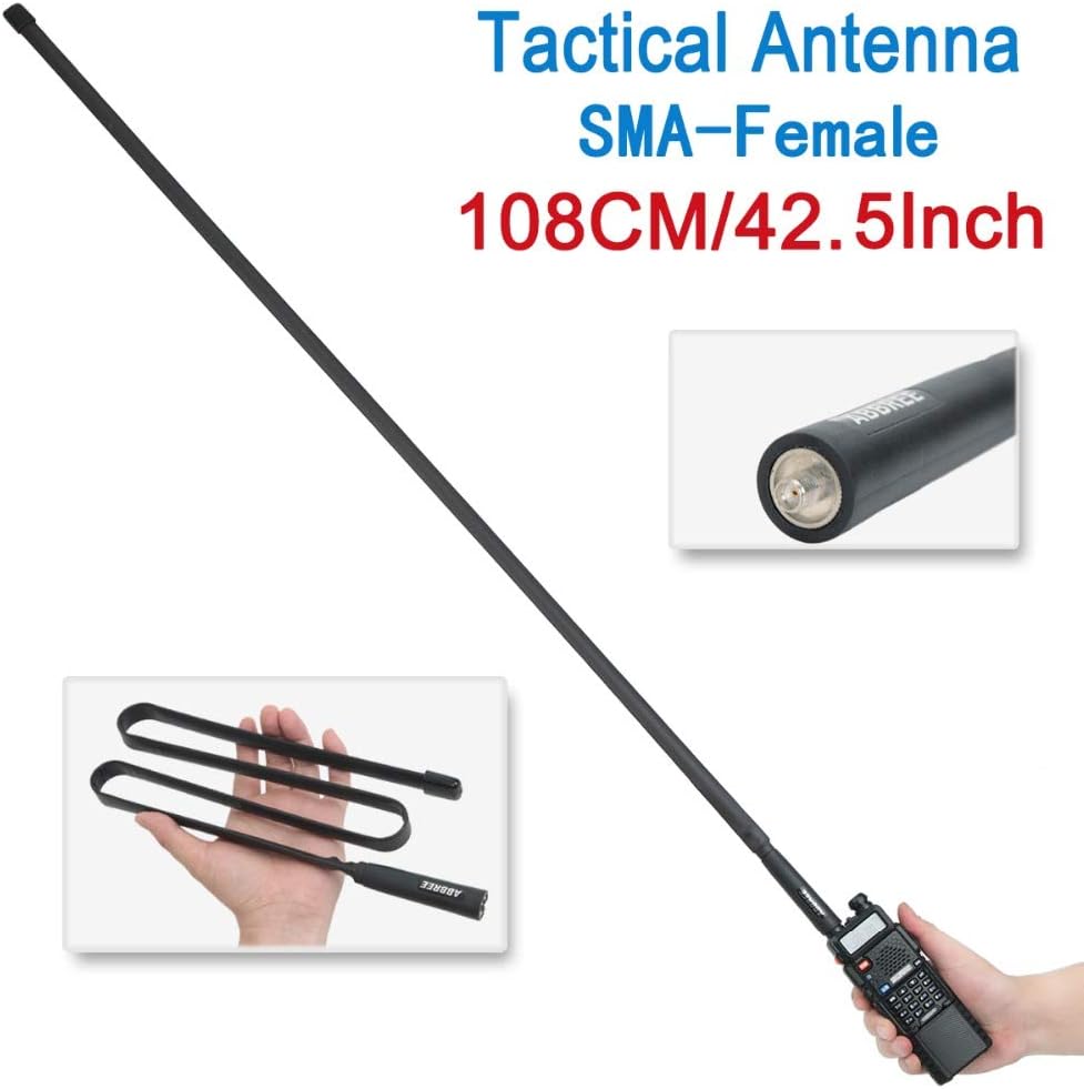 Best Seller 2 Pack BaoFeng UV-5R High Power Tri-Power Portable Two-Way Radio 3800mAh Battery & ABBREE Tactical Antenna (2pcs 5R8W+42.5) Buy 1 get 1 2 Pack BaoFeng UV-5R High Power Tri-Power Portable Two-Way Radio 3800mAh Battery & ABBREE Tactical Antenna (2pcs 5R8W+42.5)