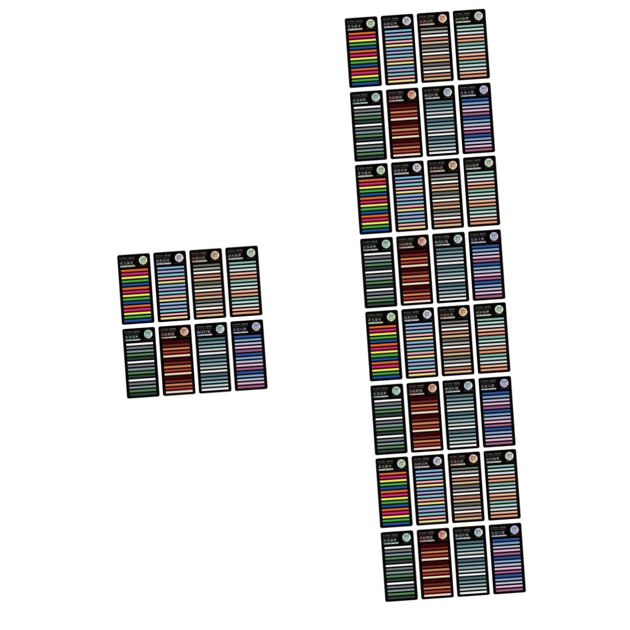 5 Ensembles Notes Autocollantes Colorées Bandes De Surbrillance Pour Les Livres Bloc-notes Du Serveur Onglets Pour Annoter Autocollants Pastels L'animal De Compagnie 8 Feuilles * 5