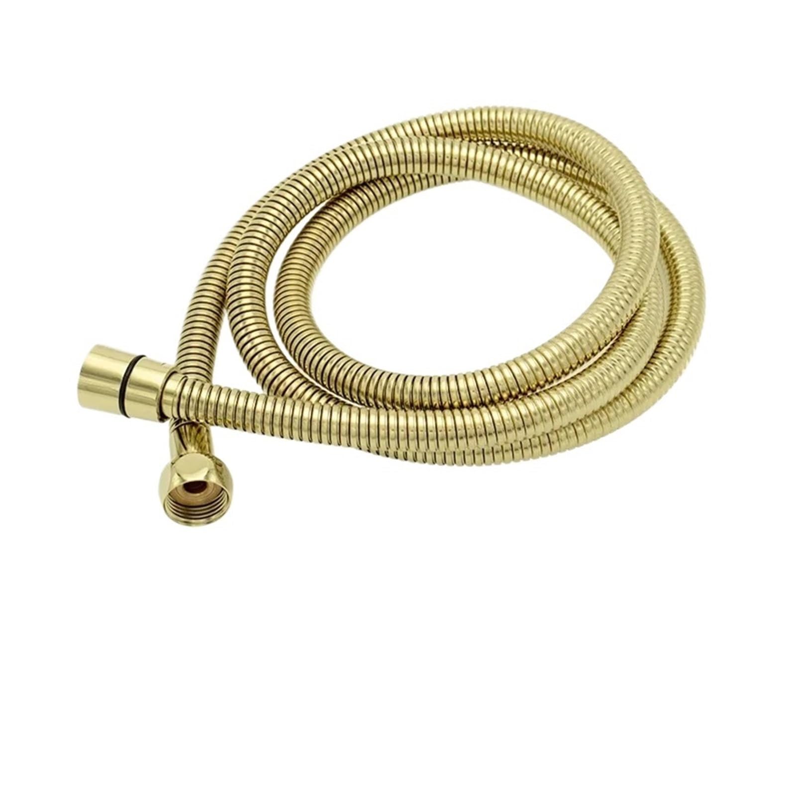 150cm G1/2 Stainless Steel Shower Hose, Flexible Explosion-Proof Replacement Pipe for Bathroom(Polished Light Golden)