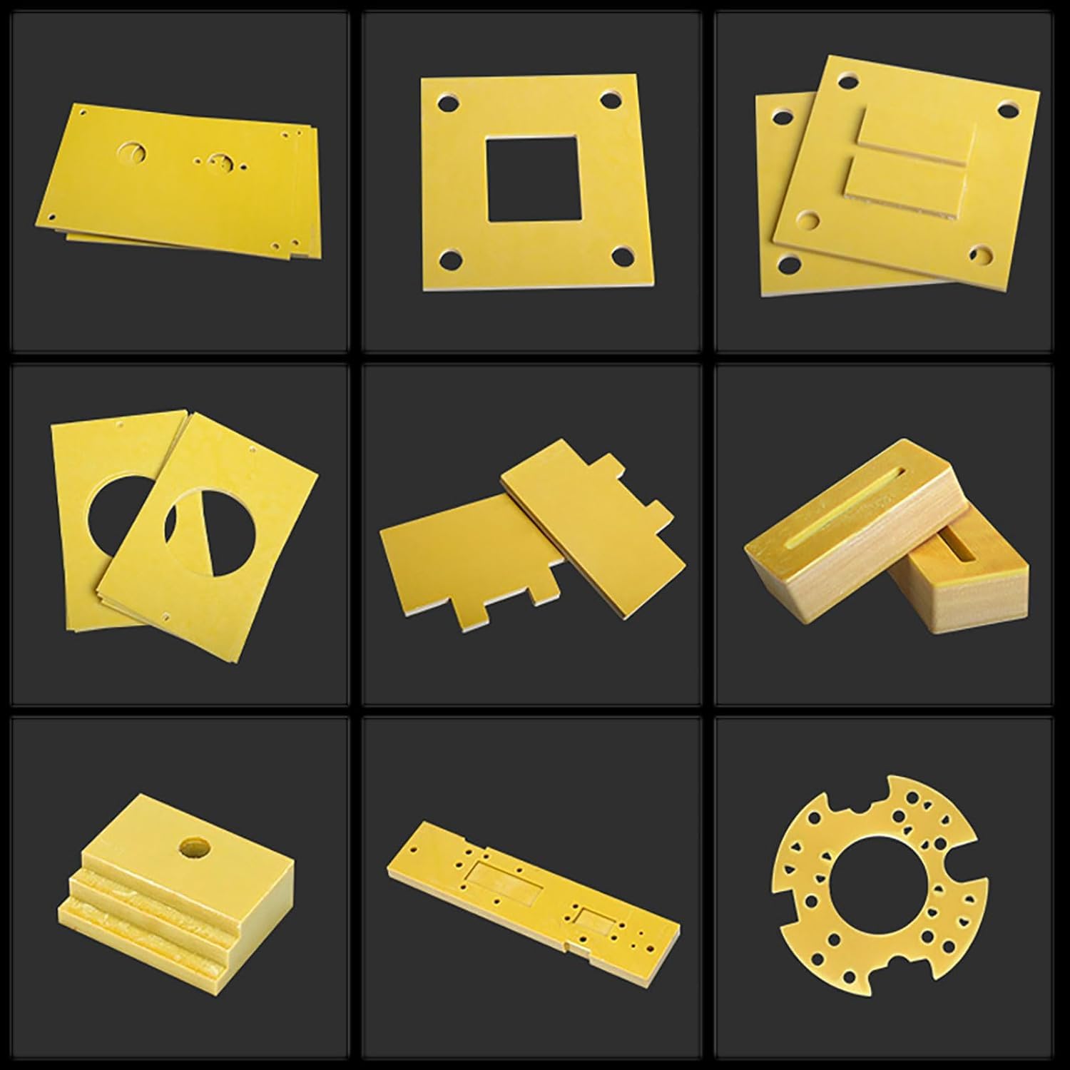 3024 Epoxidharz, 500 x 500 mm hitzebeständige Dämmplatte mit FR4-Panel(0.8mm 2Pcs)