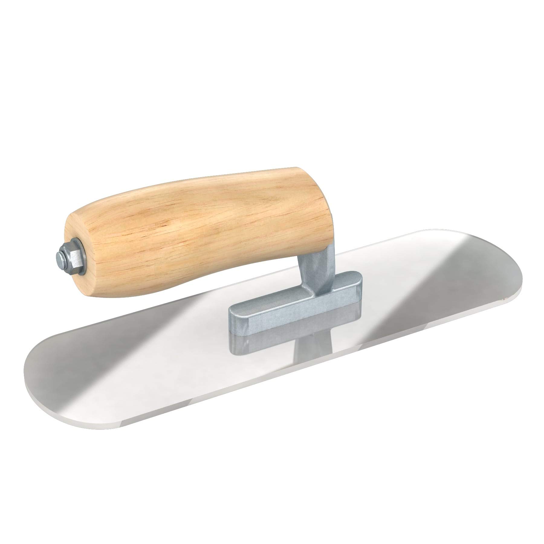 Bon 12-905 - Frattone per piscine in plexiglas con impugnatura in legno, 25 x 7,6 cm