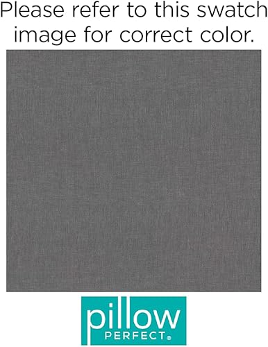 Vista 221 de Pillow Perfect - Cojín cuadrado para asiento de esquina para exteriores o interiores, color cobalto