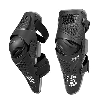 Komine 04-898 SK-898 CE Level 2 Pivot Knee Shin Guard for Motorcycles