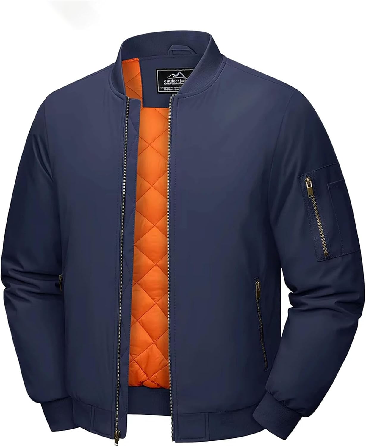 Pilot Bomb Jacket Men Thickened Baseball Suit Casual Coat Military Windproof Jacket Outdoor