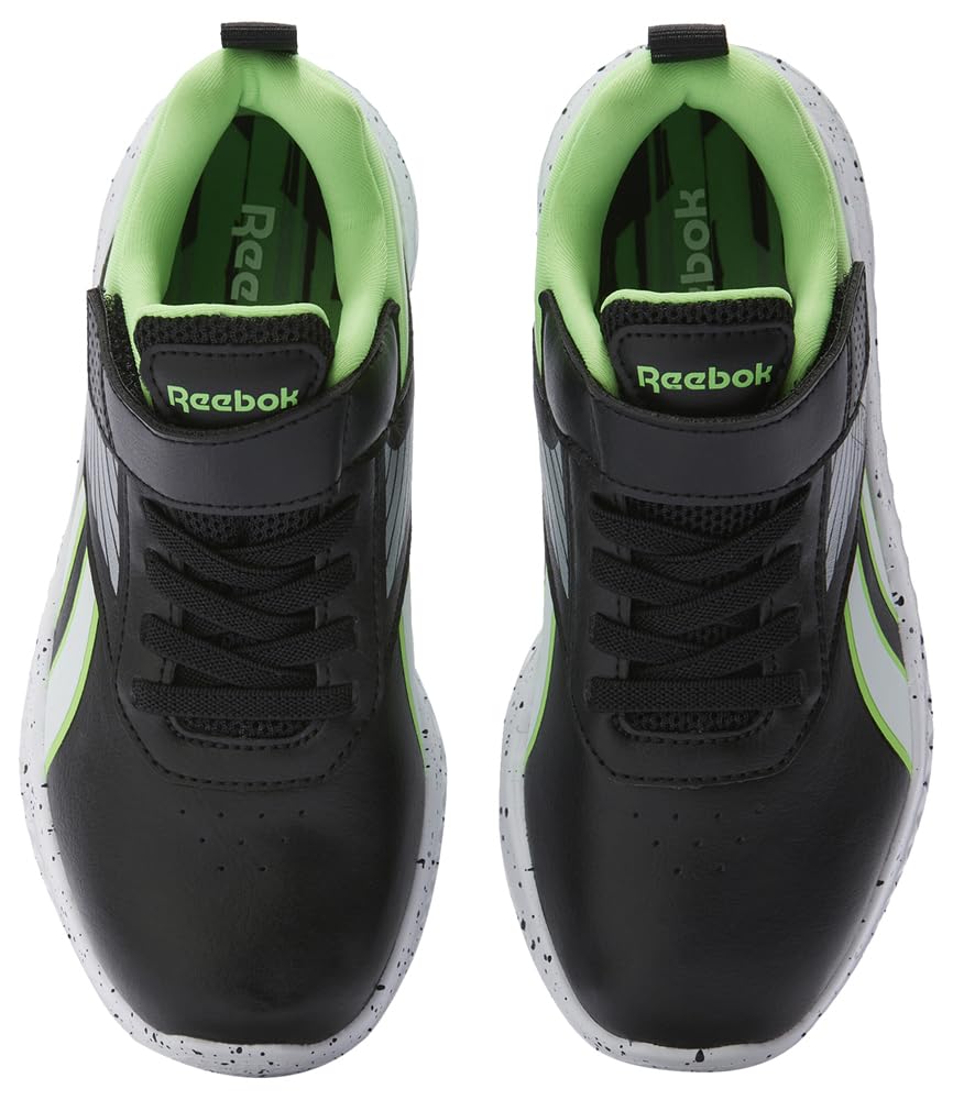 Reebok Rush Runner Syn Elastic Lace & Top Strap, Sneaker Bambini e Ragazzi