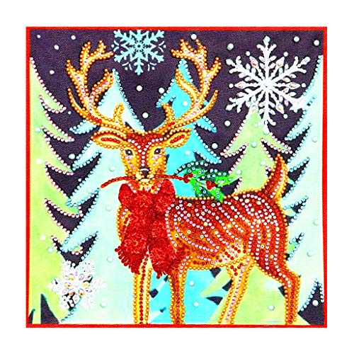 niumanery Merry Christmas 5D Special Shaped Diamond Painting Embroidery Needlework Rhinestone Crystal Cross