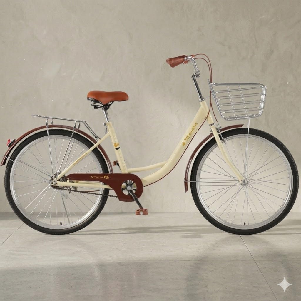 Amazon | シティサイクル 、24/26インチ 自転車、 ノーパンクタイヤ