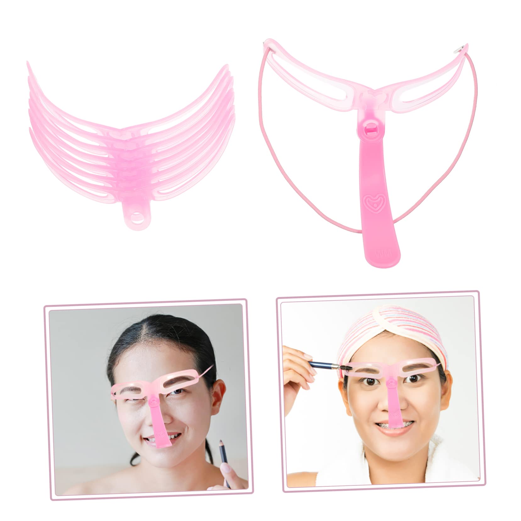 FRCOLOR 12sets Stencil Sopracciglia Riutilizzabili Modelli Portatili Per Makeup Strumenti Facili Da Usare Per Professionisti e Principianti Accessori Per Trucco Sopracciglia