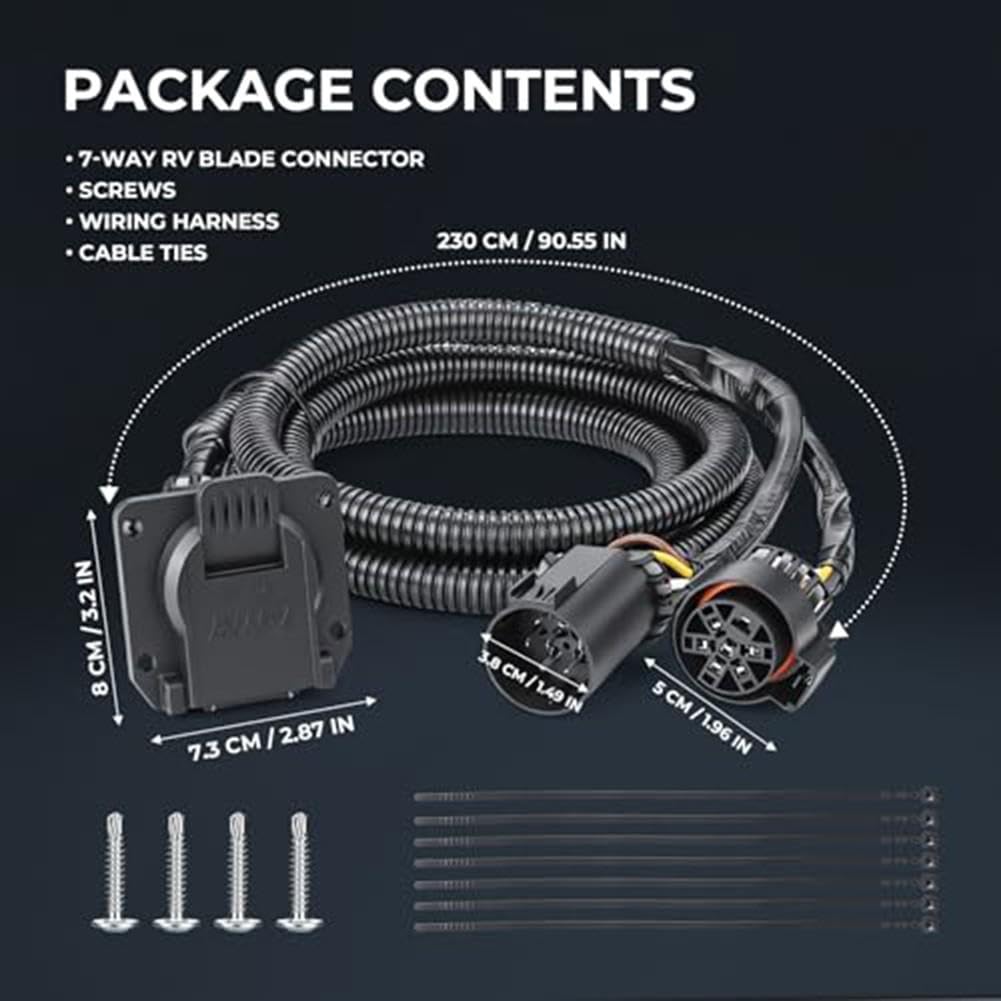 7-Polig Anhänger Kabel 2, Verlängerung & Play 7-Polig Anhänger
