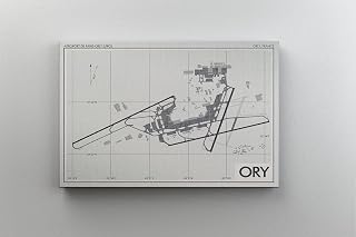 Modern Hanging Canvas Print of Paris Orly Airport Ory Aviation | 8x12 12x18 16x24 20x30 24x36 Minimalism Wall Art for Gift | Minimalist Home Office Decor