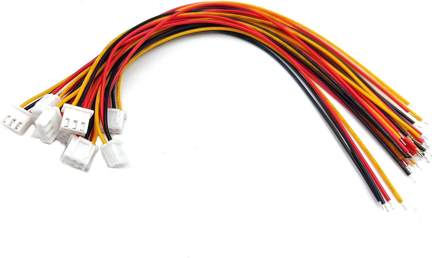 JST Kit 230 Connettori XH 2,54mm - Set Femmina E Maschio Con Pin Header 2/3/4/5/6 Pin Per PCB, Arduino E Fai Da Te Elettronico