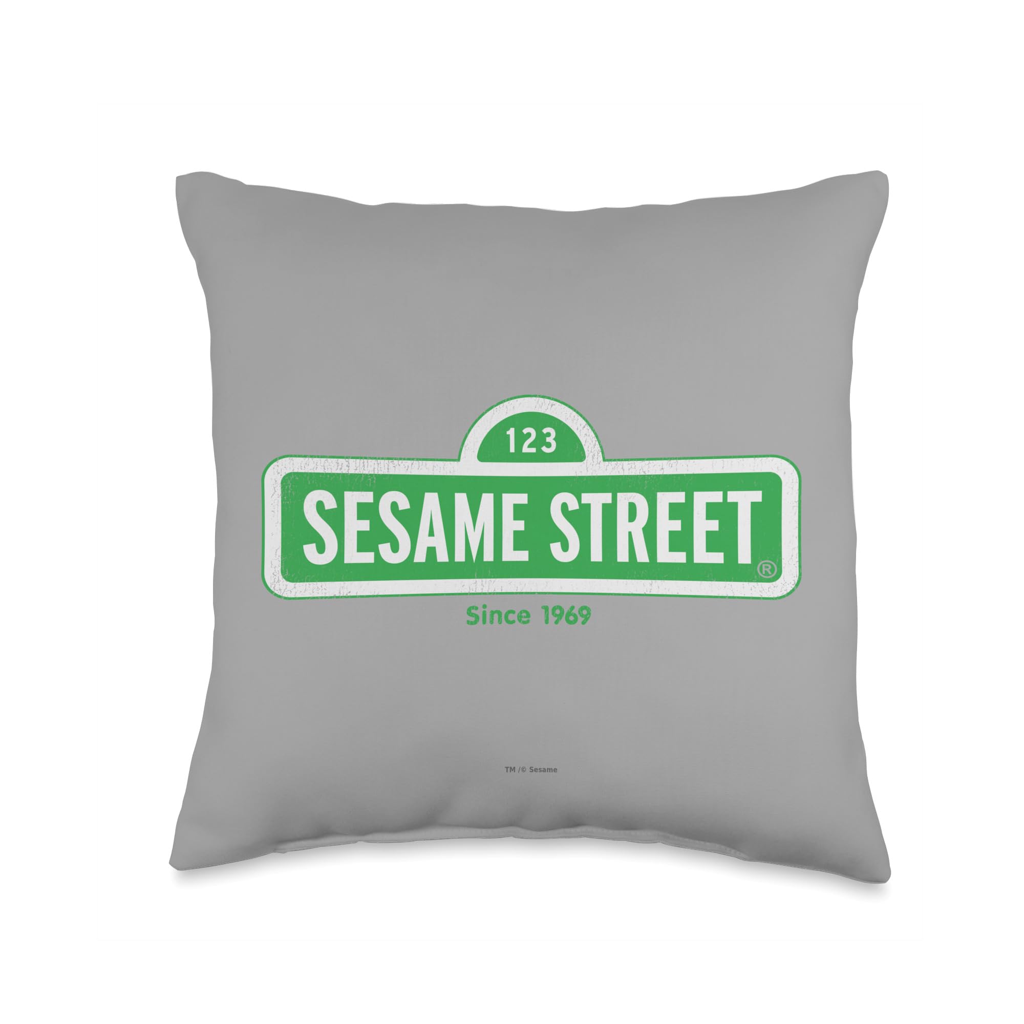 Coussin Sesame Street Since 1969 multicolore 40x40 cm pour déco salon