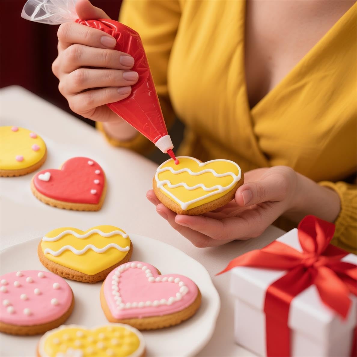 Heart Cookie Cutter Set, Valentine’s Day Cookie Cutters 9 Pieces, Stainless Steel Metal Heart Shapes Cookie Cutters Molds for Valentine Anniversary