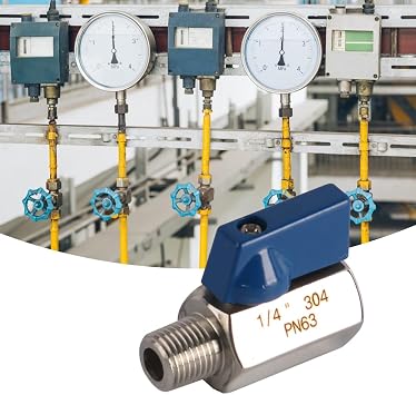 Mini Ball Valve Stainless Steel Mini Ball Valve 1/4 Inch NPT Internal And External Thread Mini Ball Valve Shut-Off Valve