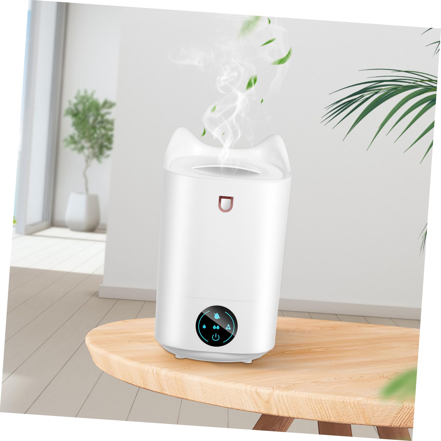 Umidificatore 3, 1 l Bianco in Plastica per Camera e Scrivania | Silenzioso, Spegnimento Automatico, Design Minimalista, Adatto a Uso Quotidiano in Ambienti Domestici