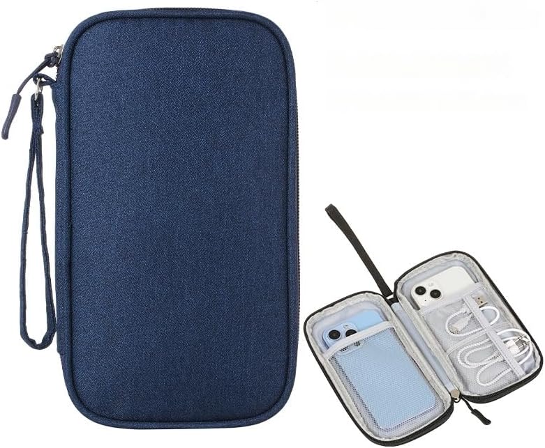 Organizador electrónico de viaje, accesorios para cables de viaje, bolsa de almacenamiento portátil impermeable, organizador electrónico para cable,