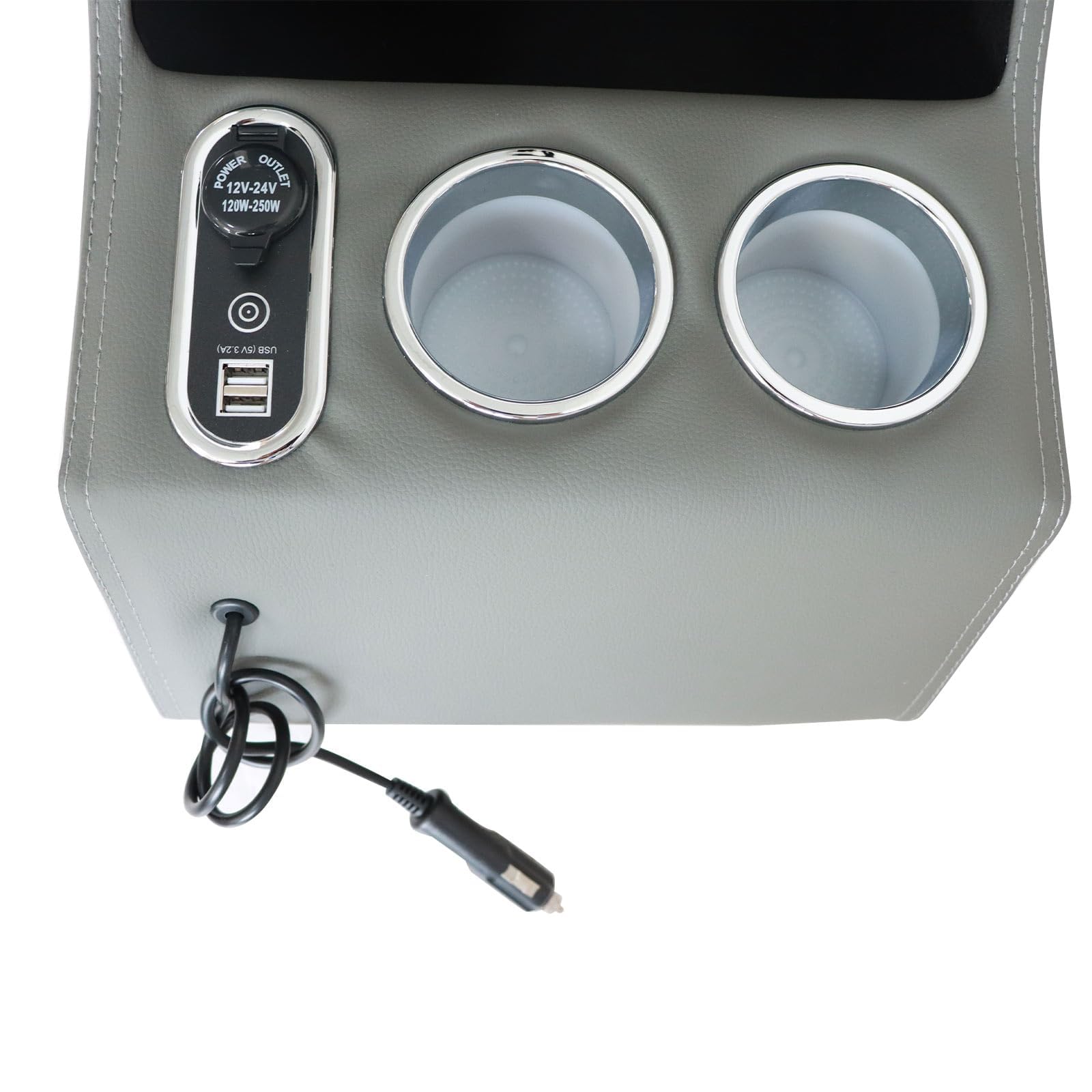 Caja de reposabrazos para consola central, USB, compatible con Mercedes Vito Viano W639 W447 2003-2019, color gris
