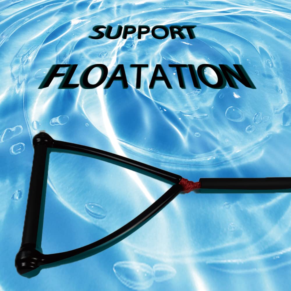 Combo de Cuerda y Asa de Esquí Acuático Flotante de 2 Secciones 7,3 m/24 pies