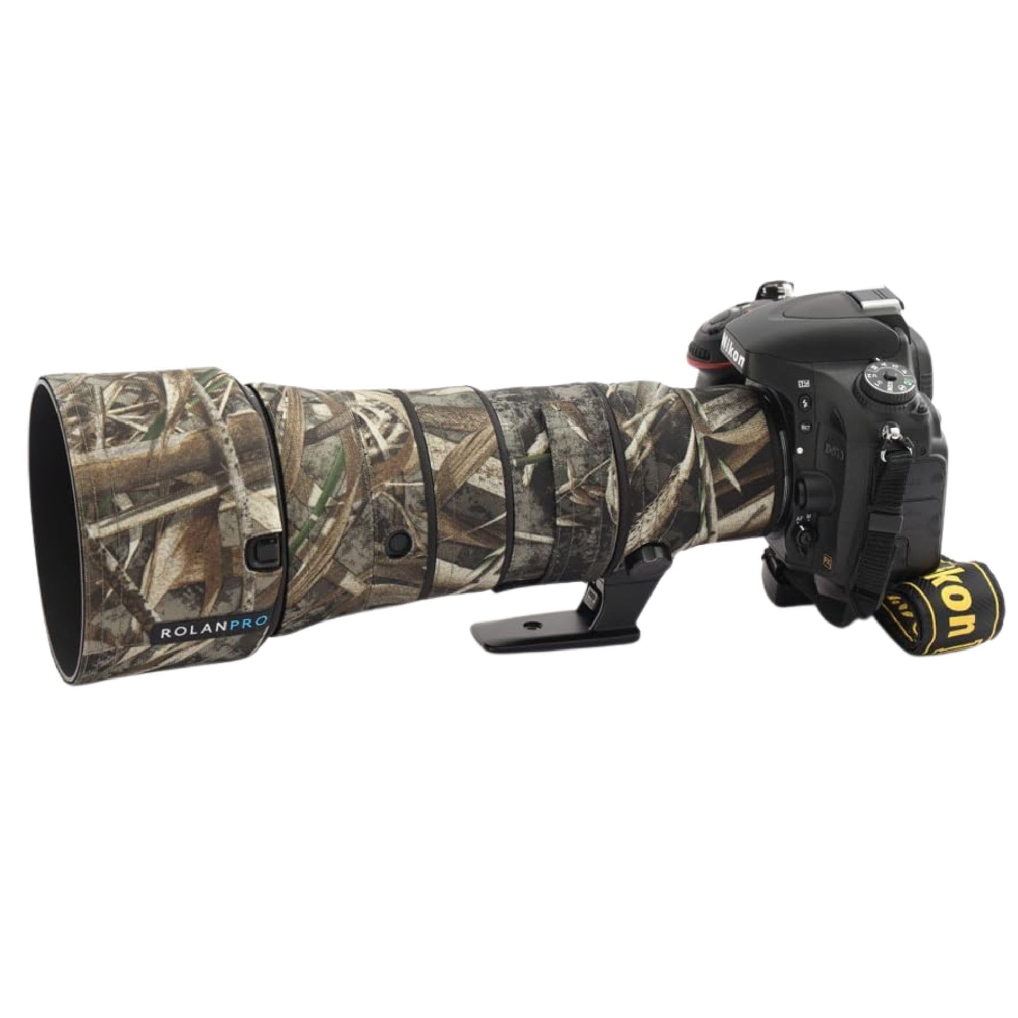Rolanpro wasserdichte Objektiv-Camouflage-Beschichtung für Nikon AF-S 500 mm F5.6E PF ED VR – Camouflage-Regenschutz, Objektivschutzhülle, einfache Installation, # 9