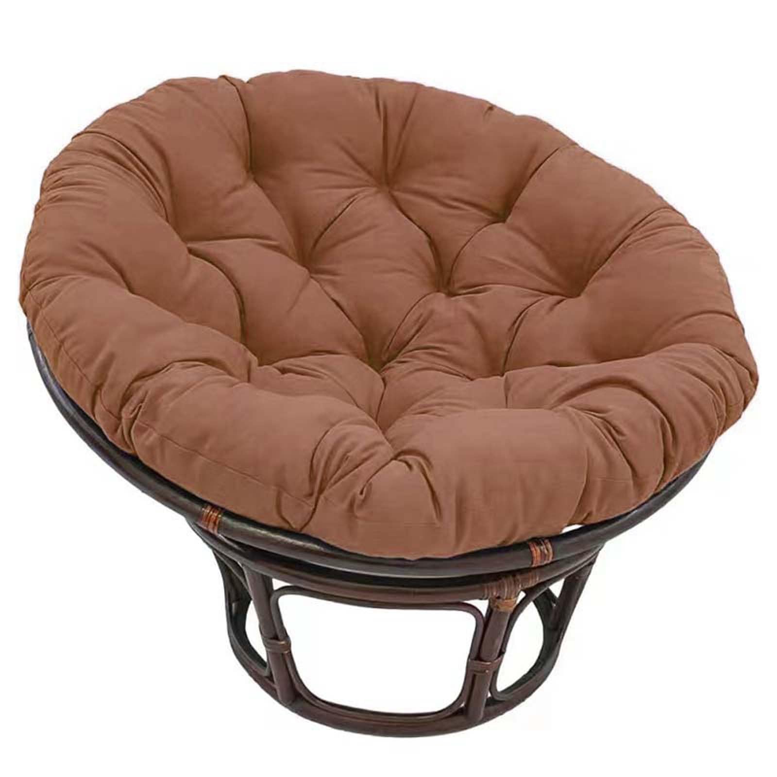 LUYAYW Hanging Basket Seat Cushion - Thick Leisure Hanging Basket Chair Cushion, Washable Round Patio Seat Cushion for Indoor Outdoor Swing Chair Office Rocking Chair(Coffee,90 * 90cm)