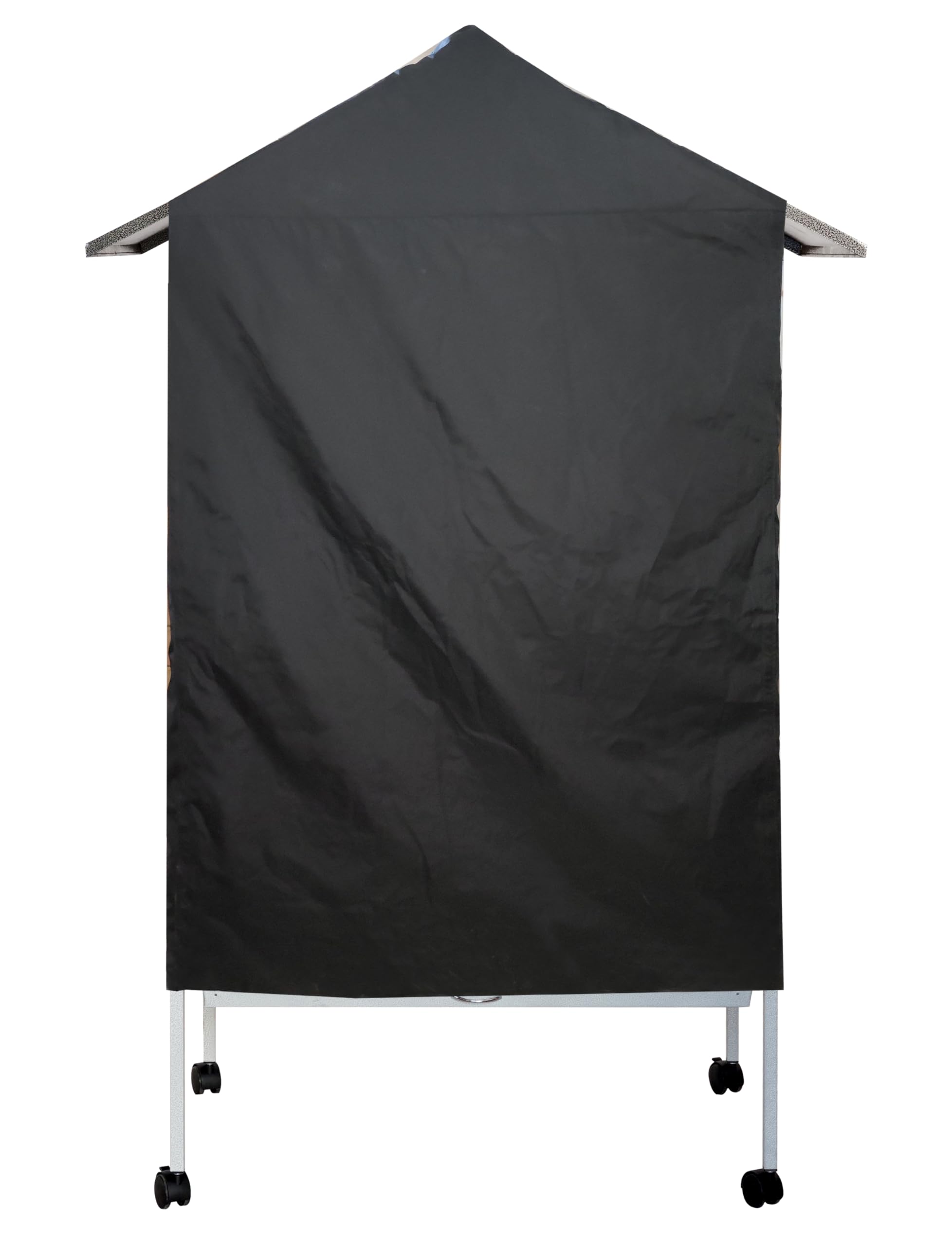 Pet's Solution - Telo Copertura Oscurante Nero per Gabbia Uccelli Petdumbo con misure interne da L90xP60xH140 cm