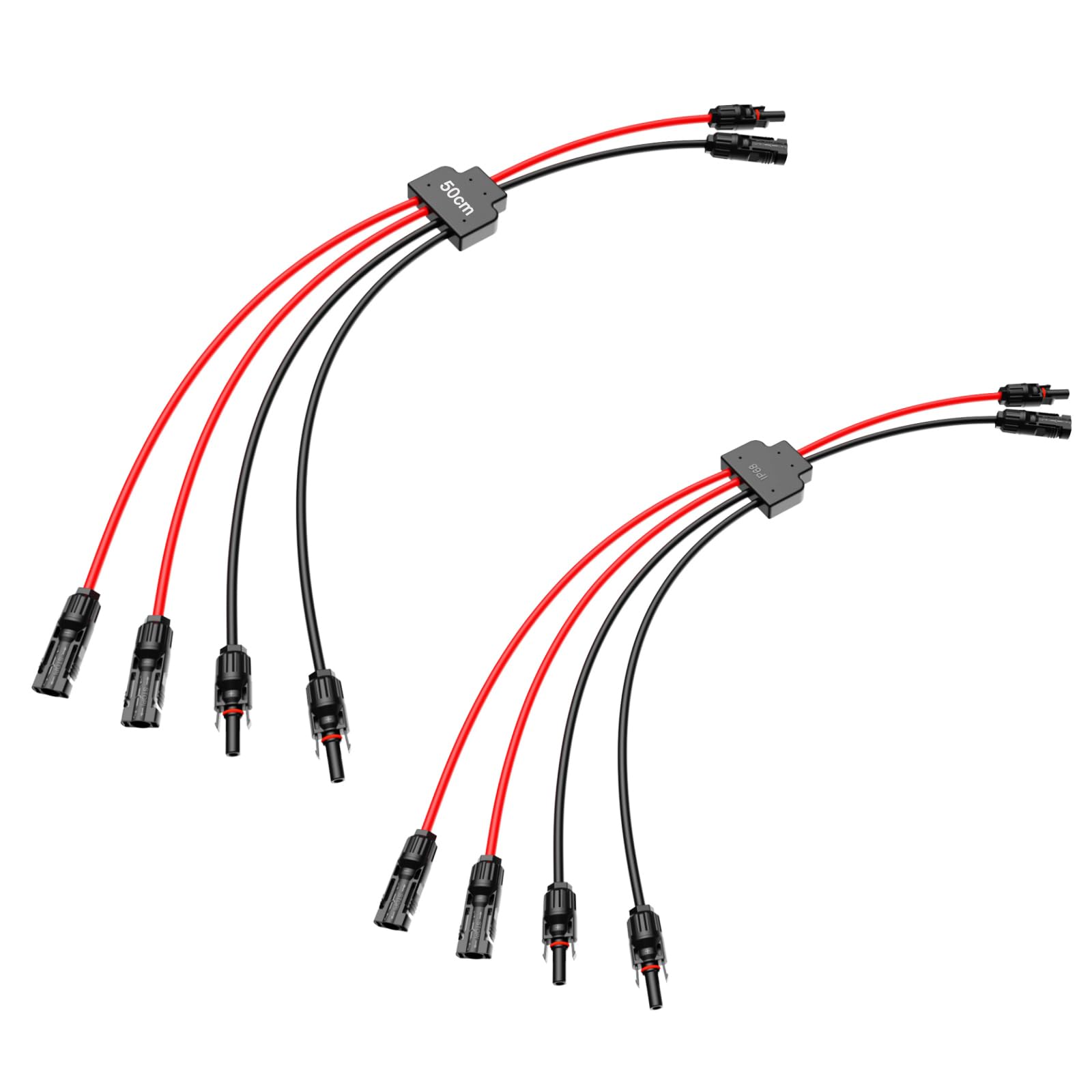 Pack of 2 Solar Y Cable, Solar Connection Cable, Y Plug Solar, Extension Cable, Solar Cable Plug, 2 to 4 Solar Panel Connection Cables (2 to 4)-picture-12