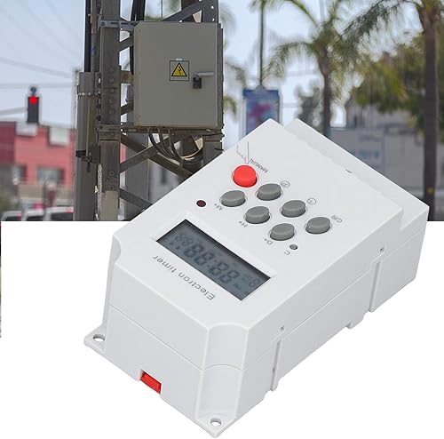 Miniatura 4 de Carril DIN Interruptor Temporizador Electrónico Temporizador Electrónico LCD Microordenador Electrón Controlador Inteligente KG316TII (AC 220V)