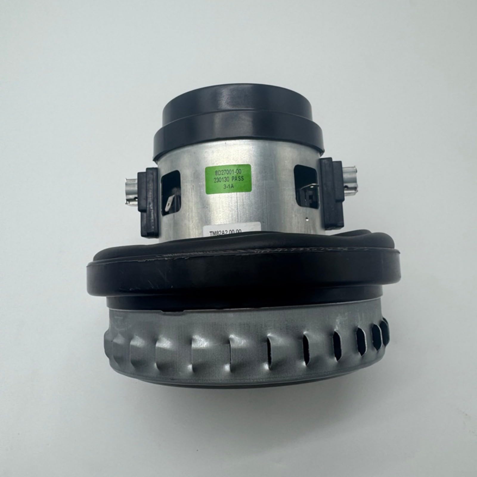 Motore per Aspirapolvere Industriale GAS12 25PL, Robusto Metallo Pezzo di Ricambio per Officina Aspirapolvere Estrazione Polvere, Grigio