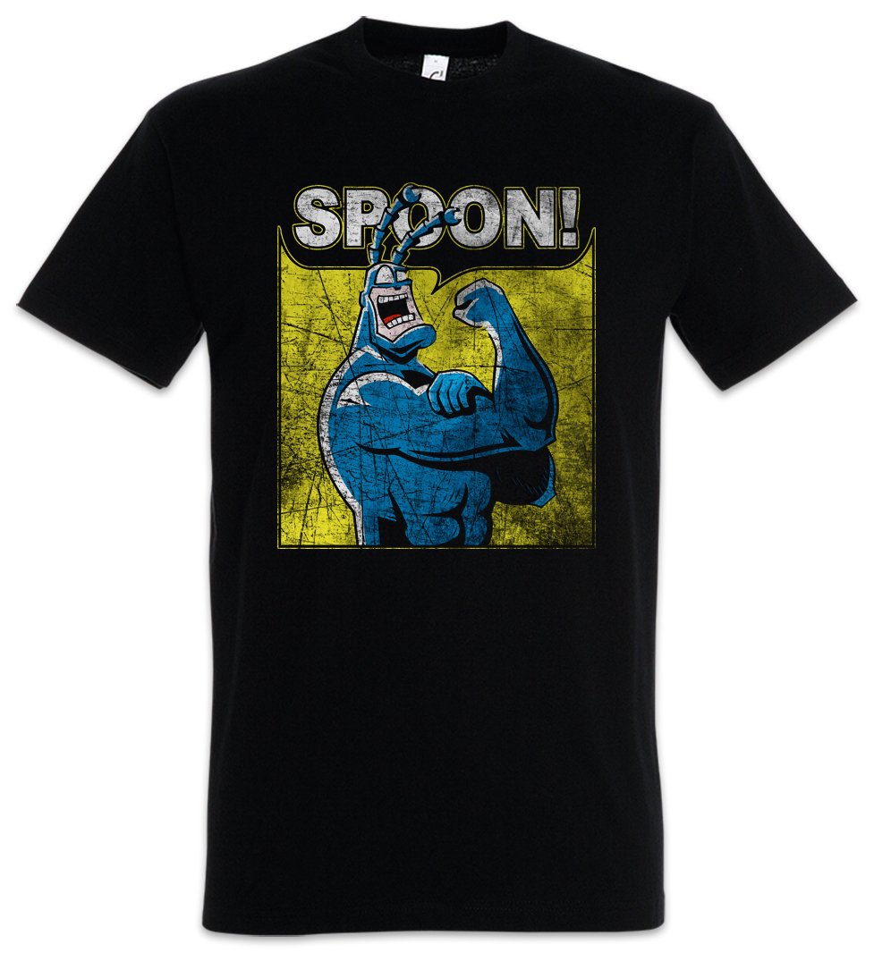 Urban Backwoods Spoon! Men T-Shirt Black Size 2XL