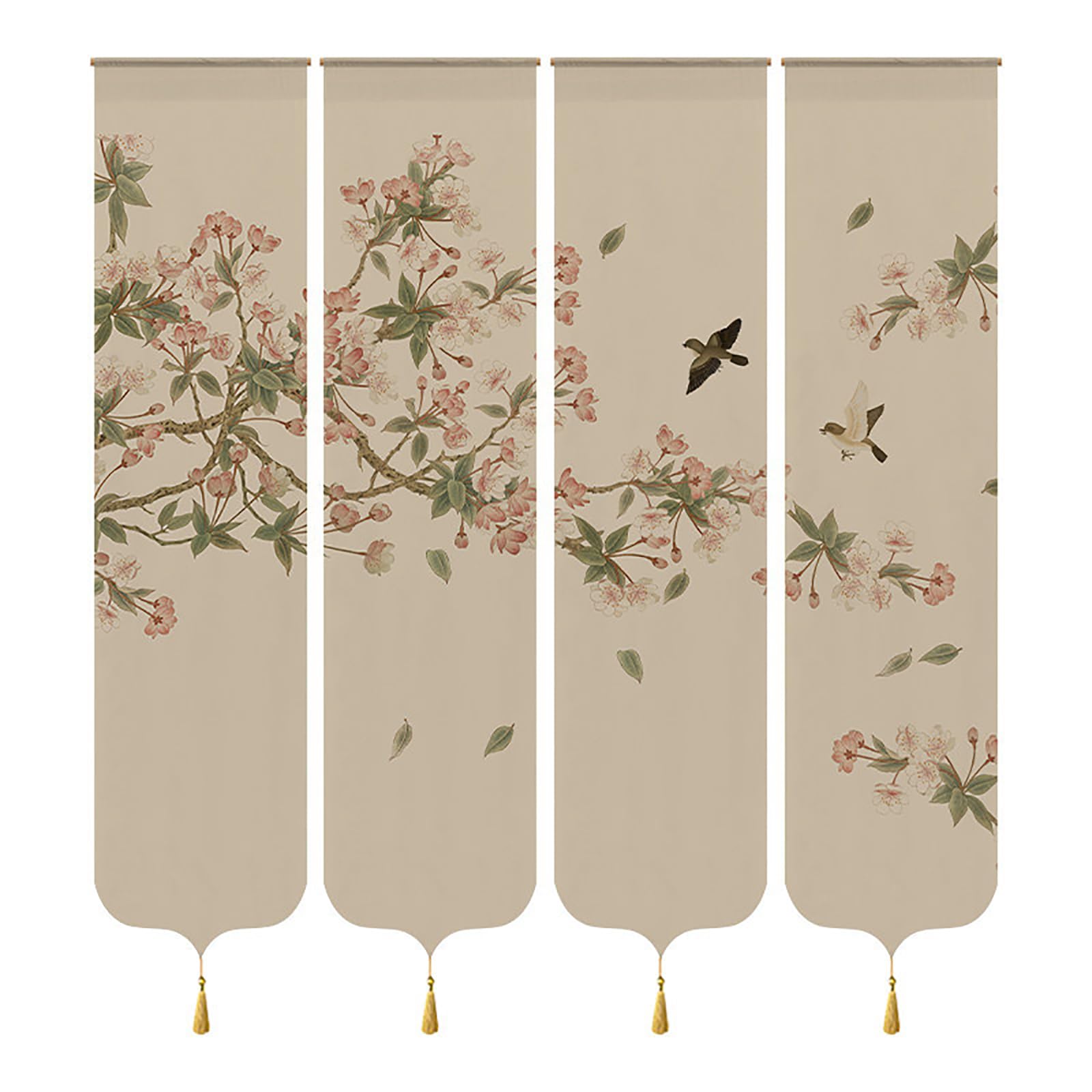 Rideaux occultants avec tringle de suspension pour fenêtre et porte