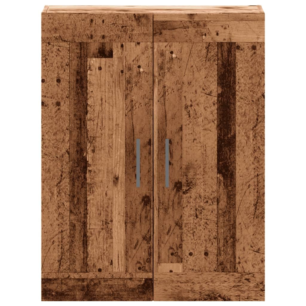 vidaXL Wandschrank Altholz-Optik 69,5x34x90 cm Holzwerkstoff, Schrank, Hängeschrank, Beistellschrank, Lagerschrank, Hängewandschrank, Schwebeschrank