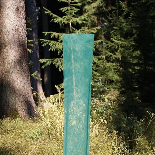 Lot de 25 housses de protection pour arbre - Hauteur : 120 cm - Diamètre : 12 cm - Vert - Protection du tronc - Protection contre les morsures et les piqûres - Dimensions des mailles : environ 2-3 x 2