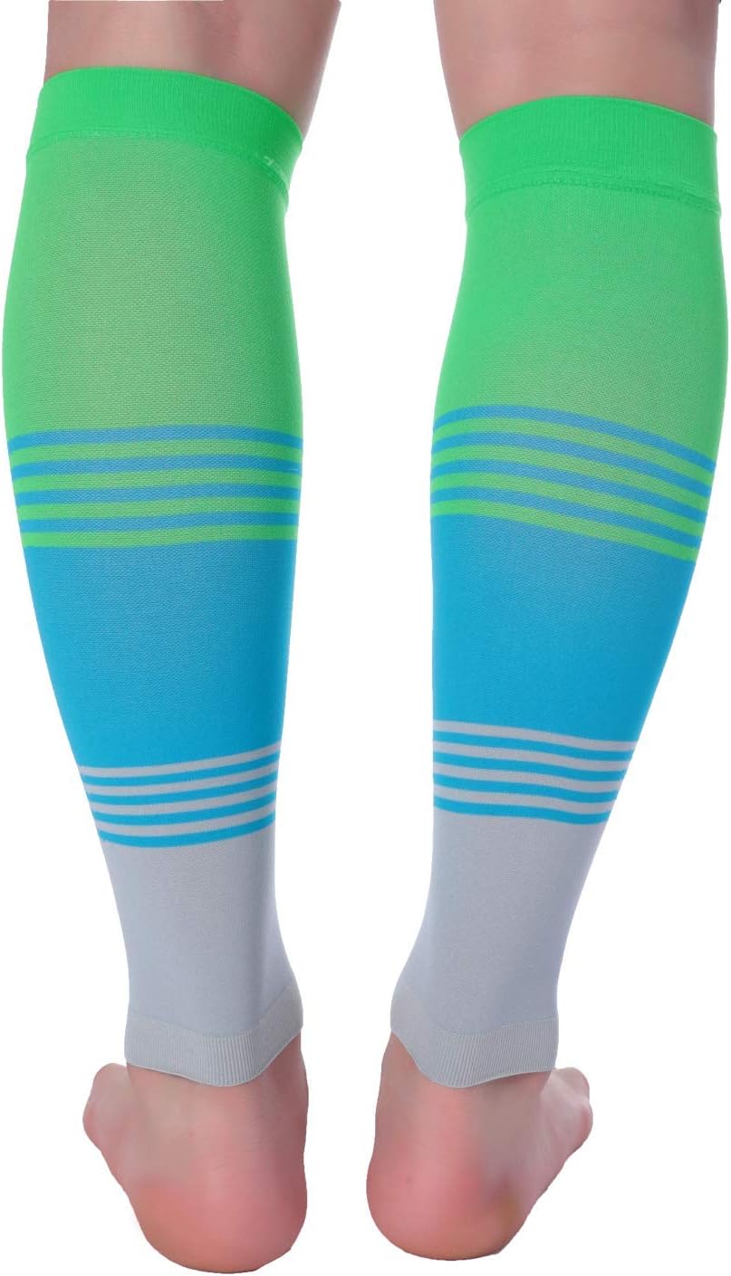 Doc Miller Calf Compression Sleeve for Women & Men, Footless 20-30mmHg Support for Shin Splints, Varicose Veins, Nurses, Running, Leg Pain Relief, 1 Pair - Image 5