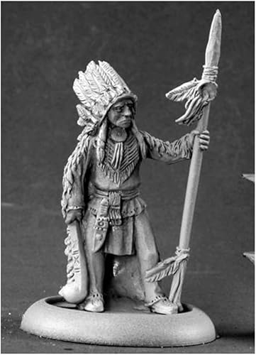 Reaper Miniatures Native American Chieftain #50113 Cronoscopio RPG Mini Figura