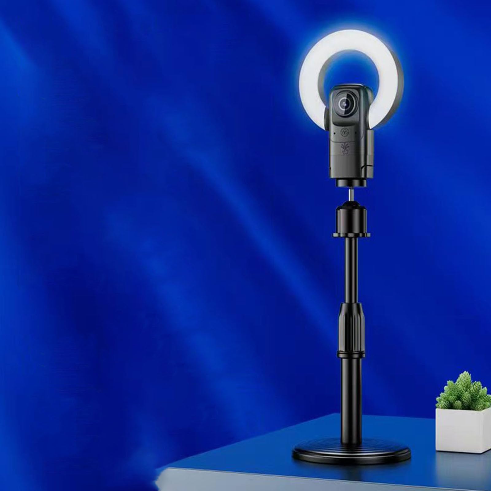 Webcam USB con messa a fuoco automatica 4K UHD con luce di riempimento integrata e luminosità regolabile per videoconferenze dispositivo di streaming Webcam