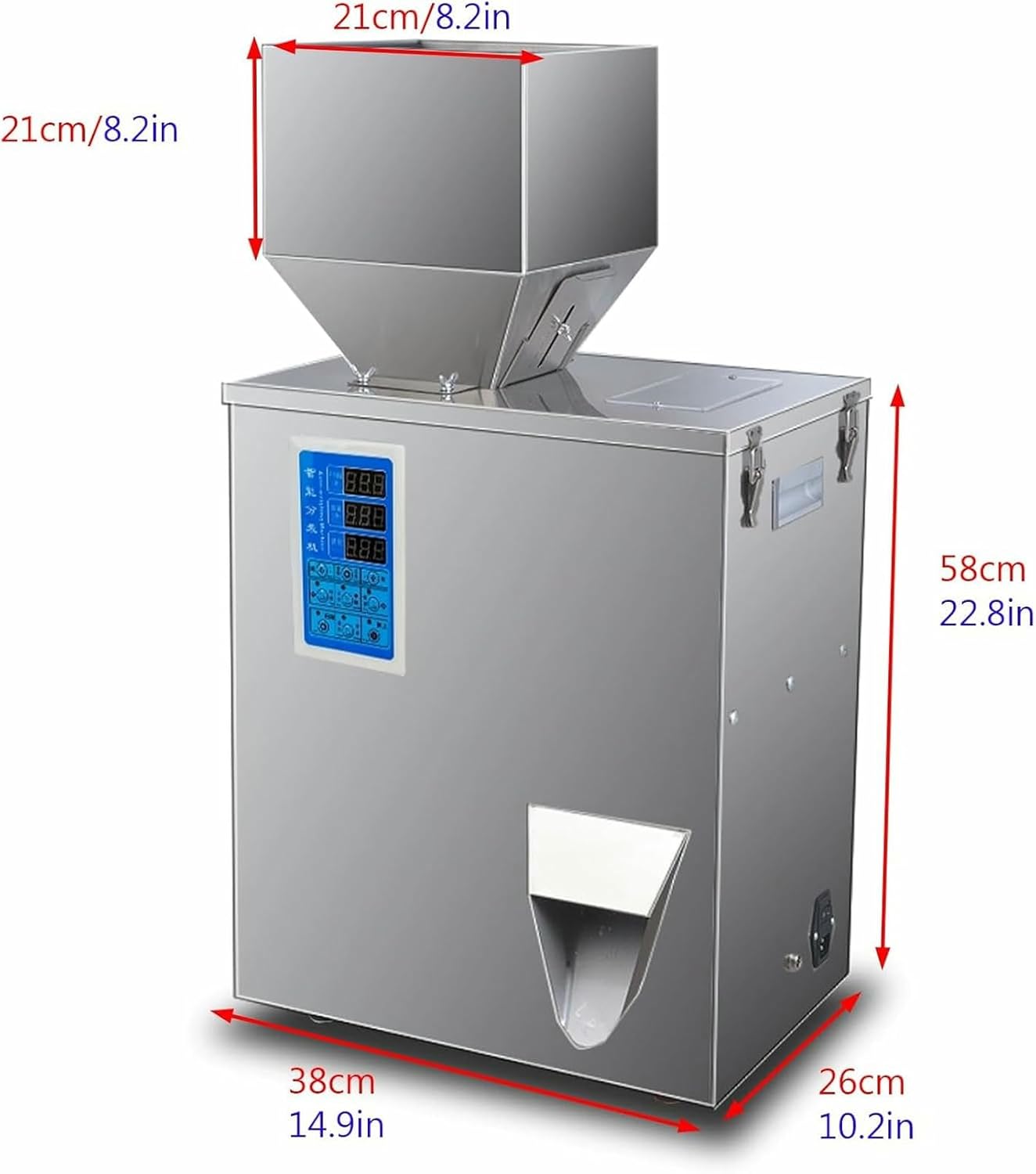 Powder Filling Machine,Powder and Particle Filler Machine,Multifunction Automatic Dispenser Bottle,Particle Dispense,for Beans Seads Grains Tea