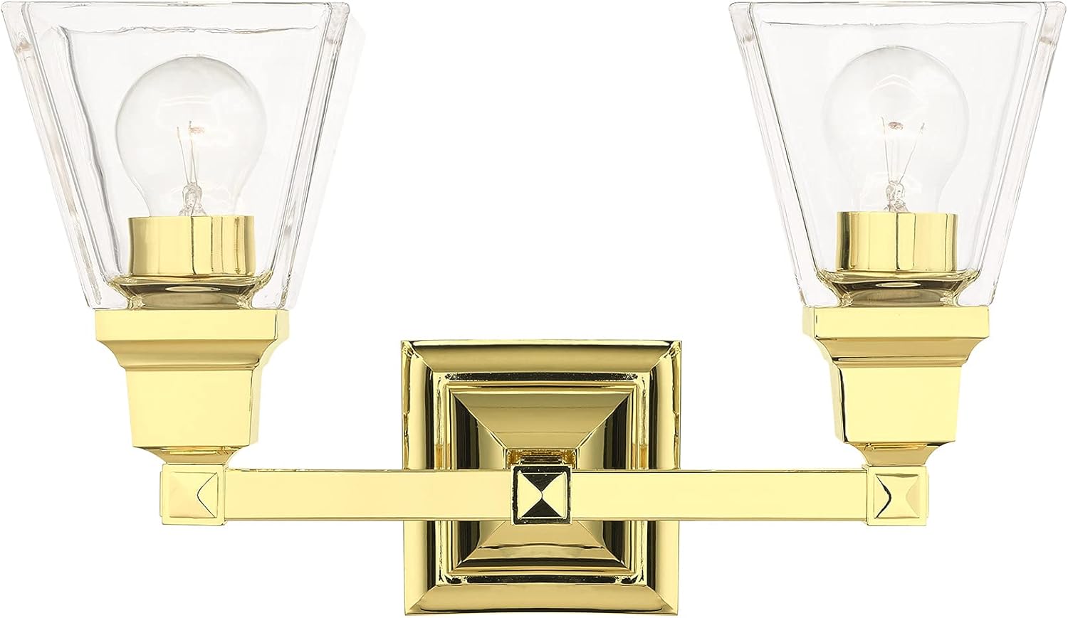 Livex Lighting 17172-02 2 Light Polished Brass Bath Vanity