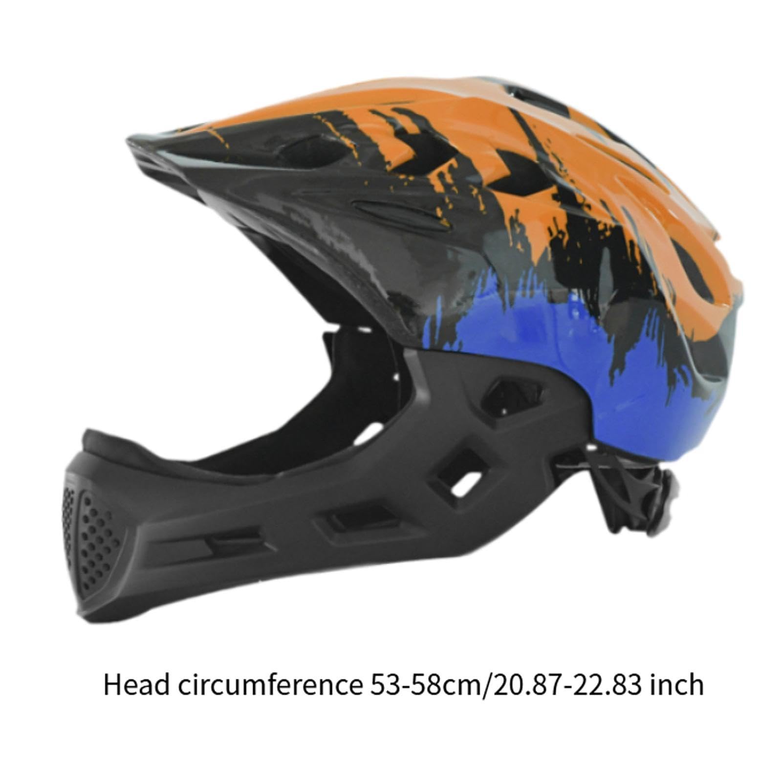Casco de Bicicleta Infantil con Forro Transpirable Ventilación Múltiple Protección Facial Total Diseño Ajustable y Aerodinámico Adecuado para