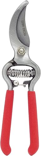 Miniatura 2 de Zenport Pruner Z290 Classic Forged Steel - Agarre de cojín rojo, corte de 1 pulgada, 8 pulgadas de largo