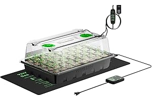 VIVOSUN Seedling Heat Mat with LED Light Tray