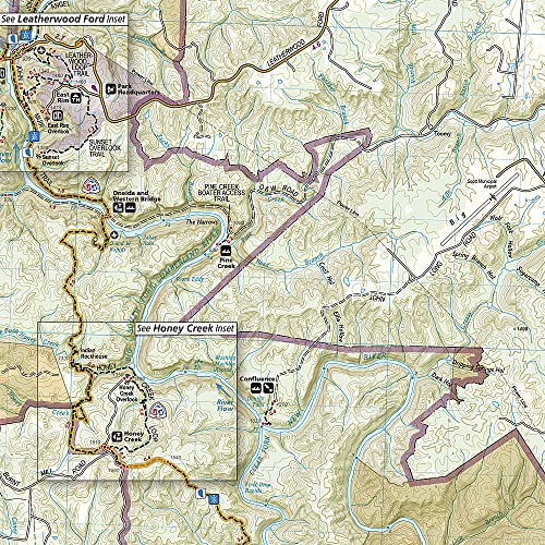 Big South Fork National River and Recreation Area Map (National Geographic Trails Illustrated Map, 241) - Image 3
