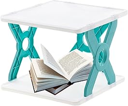 Rack organizador de mesa de duas camadas | Suporte de papelaria de mesa multifuncional,Armário de duas camadas para tempero, mini estante portátil para quarto, dormitório, escritório Rock-br