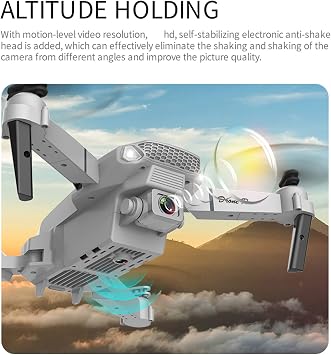 Dual HD 1080P Camera Mini Drone for Kids and Adults - RC Quadcopter With Altitude Hold, 360° Flip, Rechargeable - Toys Gifts for Boys Girls - Includes Drone Case Bag