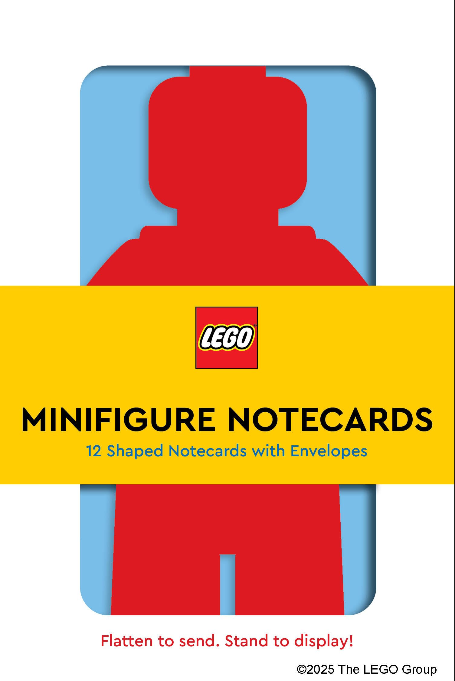 LEGO Minifigure Notecards | 12 Shaped Notecards with Envelopes