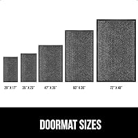 Vista 6 de Gorilla Grip - Tapete afelpado original de goma con perfil bajo, resistente, duradero, impermeable y fácil de limpiar para interior y exterior