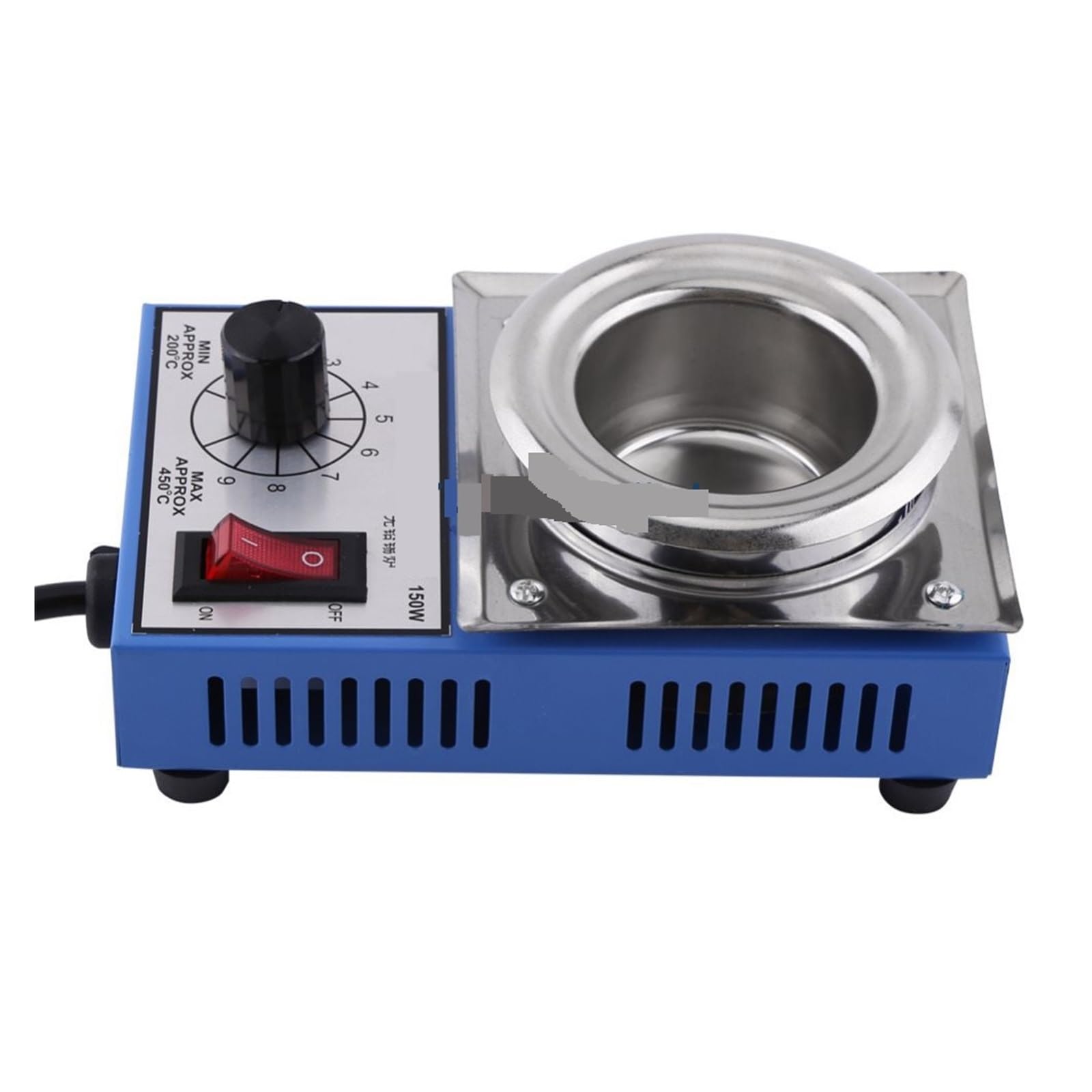 Crisol de soldadura de 500G, crisol for desoldar, ST-21C, crisol de acero inoxidable, 50mm, 150W