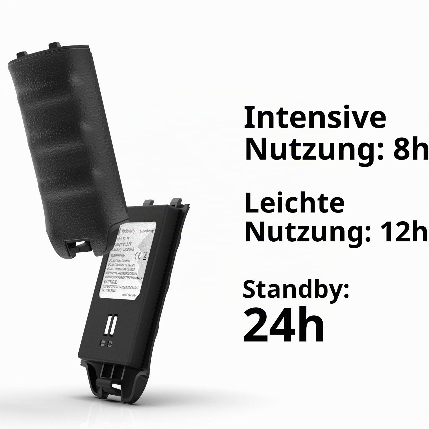 Radioddity PR-T1 PMR446 Walkie Talkie Set mit LC-Display, Funkgerät 4KM Reichweite, 16 Kanäle PMR446 Lizenzfrei Wiederaufladbar Akku mit Headset für Abenteuer, Outdoor-Aktivitäten, Camping, 4 Stücke