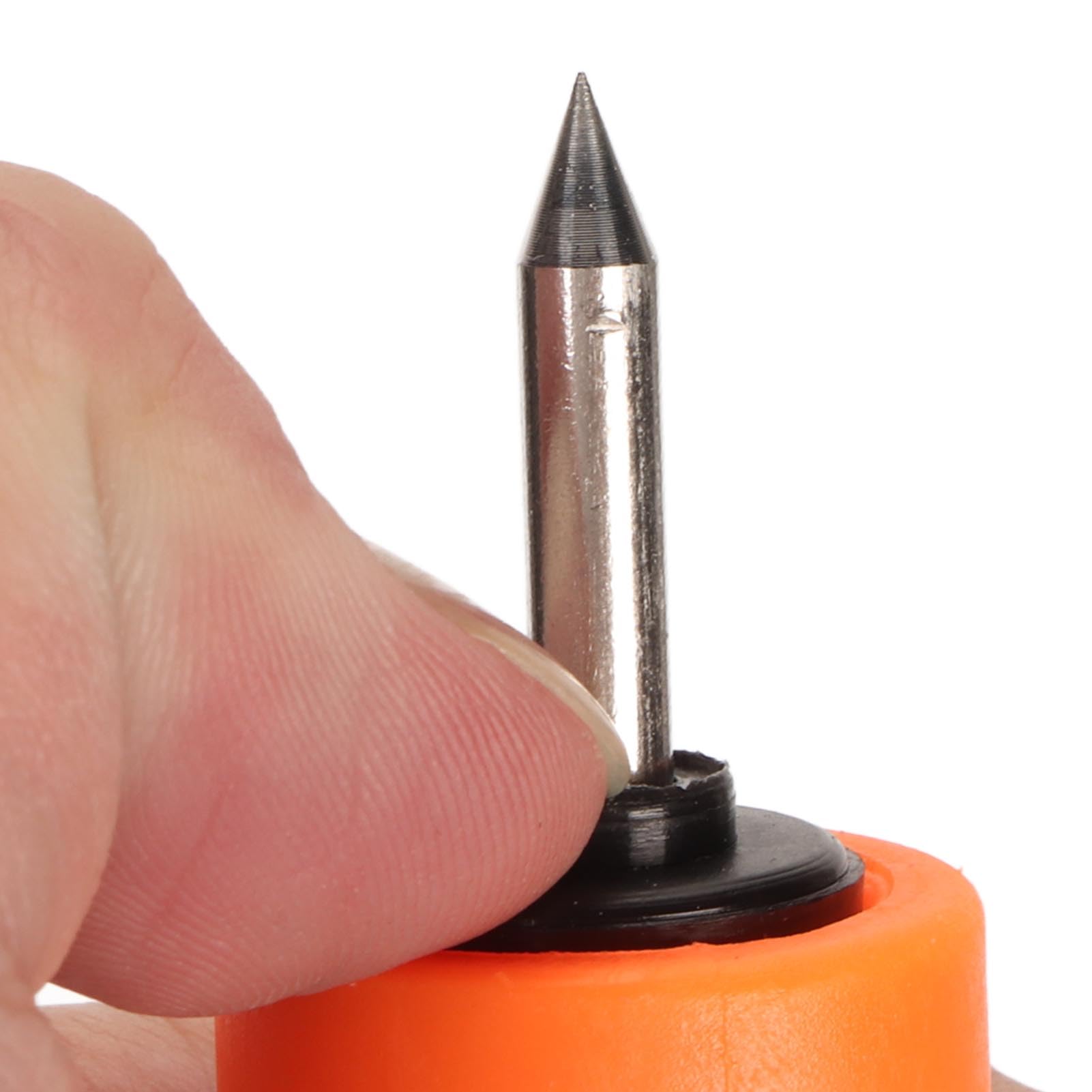 Asixxsix WYSUWANY Szpikulec DO Lodu Z GWizdKiem, Elastyczny Kilof DO Wędkowania POD LODEM DO JAZDY NA SANKACH, CHODZENIA PO LODZIE. (ORANGE)